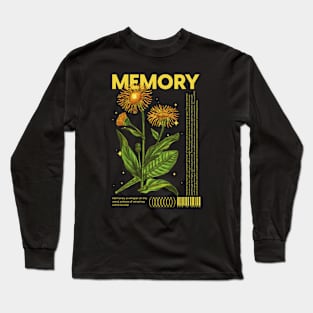 Memory Memories Feelings Emotions Emotional Wildflowers Long Sleeve T-Shirt